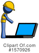 Blue Design Mascot Clipart #1570926 by Leo Blanchette