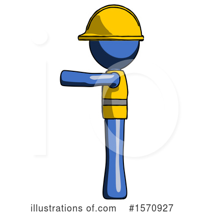 Royalty-Free (RF) Blue Design Mascot Clipart Illustration by Leo Blanchette - Stock Sample #1570927