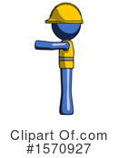 Blue Design Mascot Clipart #1570927 by Leo Blanchette