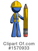 Blue Design Mascot Clipart #1570933 by Leo Blanchette