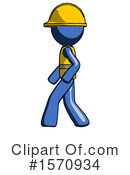 Blue Design Mascot Clipart #1570934 by Leo Blanchette