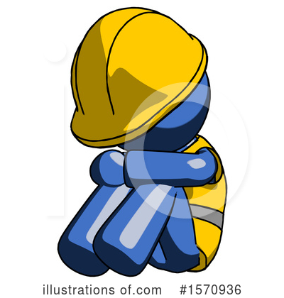 Royalty-Free (RF) Blue Design Mascot Clipart Illustration by Leo Blanchette - Stock Sample #1570936