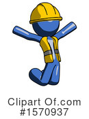 Blue Design Mascot Clipart #1570937 by Leo Blanchette
