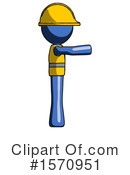 Blue Design Mascot Clipart #1570951 by Leo Blanchette