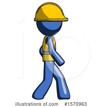 Royalty-Free (RF) Blue Design Mascot Clipart Illustration by Leo Blanchette - Stock Sample #1570963
