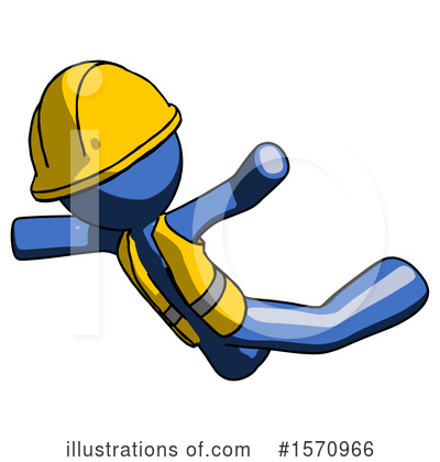 Royalty-Free (RF) Blue Design Mascot Clipart Illustration by Leo Blanchette - Stock Sample #1570966