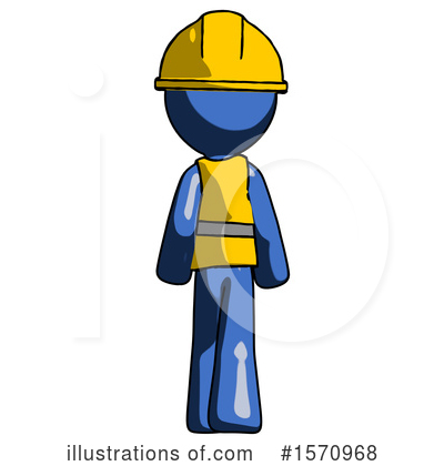 Royalty-Free (RF) Blue Design Mascot Clipart Illustration by Leo Blanchette - Stock Sample #1570968