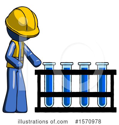 Royalty-Free (RF) Blue Design Mascot Clipart Illustration by Leo Blanchette - Stock Sample #1570978