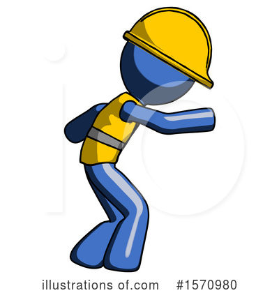 Royalty-Free (RF) Blue Design Mascot Clipart Illustration by Leo Blanchette - Stock Sample #1570980
