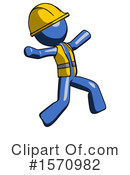 Blue Design Mascot Clipart #1570982 by Leo Blanchette