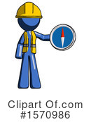 Blue Design Mascot Clipart #1570986 by Leo Blanchette