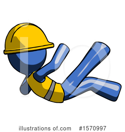 Royalty-Free (RF) Blue Design Mascot Clipart Illustration by Leo Blanchette - Stock Sample #1570997