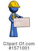 Blue Design Mascot Clipart #1571001 by Leo Blanchette