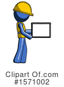 Blue Design Mascot Clipart #1571002 by Leo Blanchette