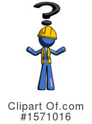 Blue Design Mascot Clipart #1571016 by Leo Blanchette