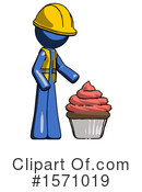 Blue Design Mascot Clipart #1571019 by Leo Blanchette