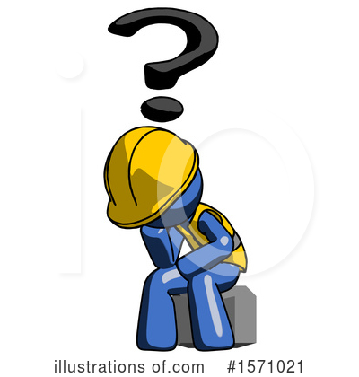 Royalty-Free (RF) Blue Design Mascot Clipart Illustration by Leo Blanchette - Stock Sample #1571021