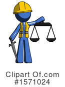 Blue Design Mascot Clipart #1571024 by Leo Blanchette