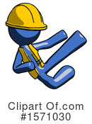 Blue Design Mascot Clipart #1571030 by Leo Blanchette