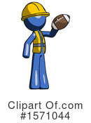 Blue Design Mascot Clipart #1571044 by Leo Blanchette
