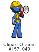 Blue Design Mascot Clipart #1571049 by Leo Blanchette