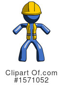 Blue Design Mascot Clipart #1571052 by Leo Blanchette
