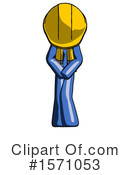 Blue Design Mascot Clipart #1571053 by Leo Blanchette