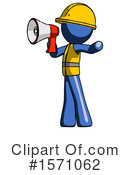 Blue Design Mascot Clipart #1571062 by Leo Blanchette