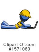 Blue Design Mascot Clipart #1571069 by Leo Blanchette