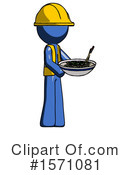 Blue Design Mascot Clipart #1571081 by Leo Blanchette