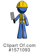 Blue Design Mascot Clipart #1571093 by Leo Blanchette