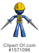 Blue Design Mascot Clipart #1571096 by Leo Blanchette