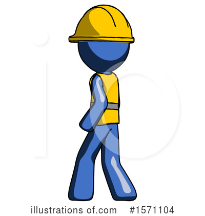 Royalty-Free (RF) Blue Design Mascot Clipart Illustration by Leo Blanchette - Stock Sample #1571104