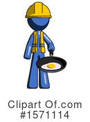 Blue Design Mascot Clipart #1571114 by Leo Blanchette