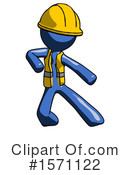 Blue Design Mascot Clipart #1571122 by Leo Blanchette