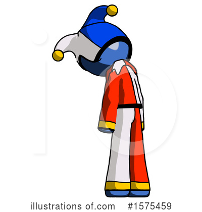 Royalty-Free (RF) Blue Design Mascot Clipart Illustration by Leo Blanchette - Stock Sample #1575459