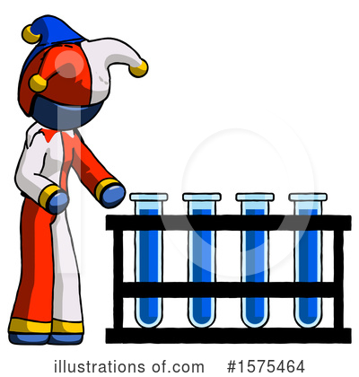 Royalty-Free (RF) Blue Design Mascot Clipart Illustration by Leo Blanchette - Stock Sample #1575464
