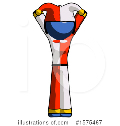 Royalty-Free (RF) Blue Design Mascot Clipart Illustration by Leo Blanchette - Stock Sample #1575467
