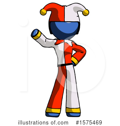 Royalty-Free (RF) Blue Design Mascot Clipart Illustration by Leo Blanchette - Stock Sample #1575469