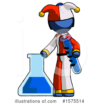 Royalty-Free (RF) Blue Design Mascot Clipart Illustration by Leo Blanchette - Stock Sample #1575514