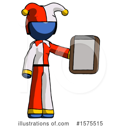 Royalty-Free (RF) Blue Design Mascot Clipart Illustration by Leo Blanchette - Stock Sample #1575515