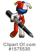 Blue Design Mascot Clipart #1575530 by Leo Blanchette