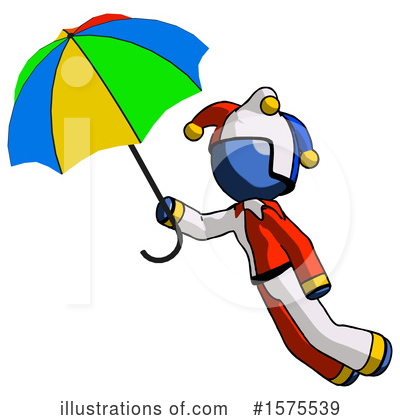 Royalty-Free (RF) Blue Design Mascot Clipart Illustration by Leo Blanchette - Stock Sample #1575539