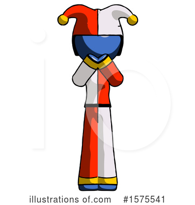 Royalty-Free (RF) Blue Design Mascot Clipart Illustration by Leo Blanchette - Stock Sample #1575541