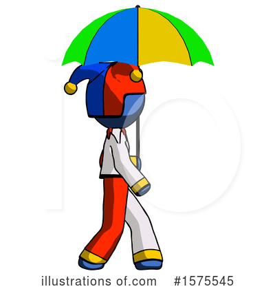 Royalty-Free (RF) Blue Design Mascot Clipart Illustration by Leo Blanchette - Stock Sample #1575545