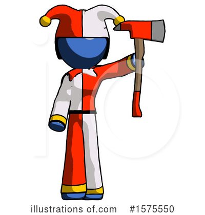 Royalty-Free (RF) Blue Design Mascot Clipart Illustration by Leo Blanchette - Stock Sample #1575550