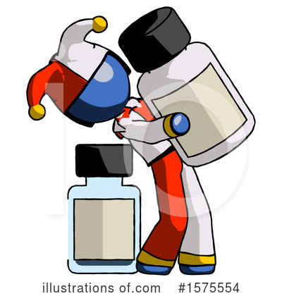 Royalty-Free (RF) Blue Design Mascot Clipart Illustration by Leo Blanchette - Stock Sample #1575554