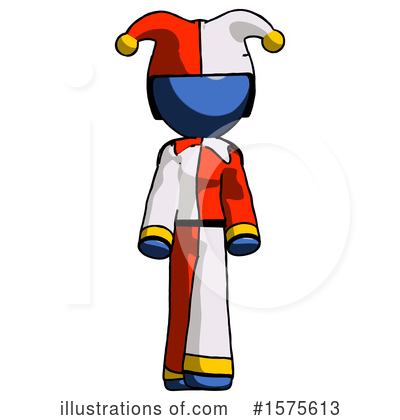 Royalty-Free (RF) Blue Design Mascot Clipart Illustration by Leo Blanchette - Stock Sample #1575613