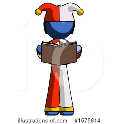 Royalty-Free (RF) Blue Design Mascot Clipart Illustration by Leo Blanchette - Stock Sample #1575614