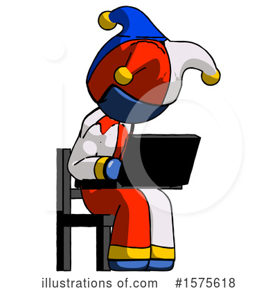 Royalty-Free (RF) Blue Design Mascot Clipart Illustration by Leo Blanchette - Stock Sample #1575618